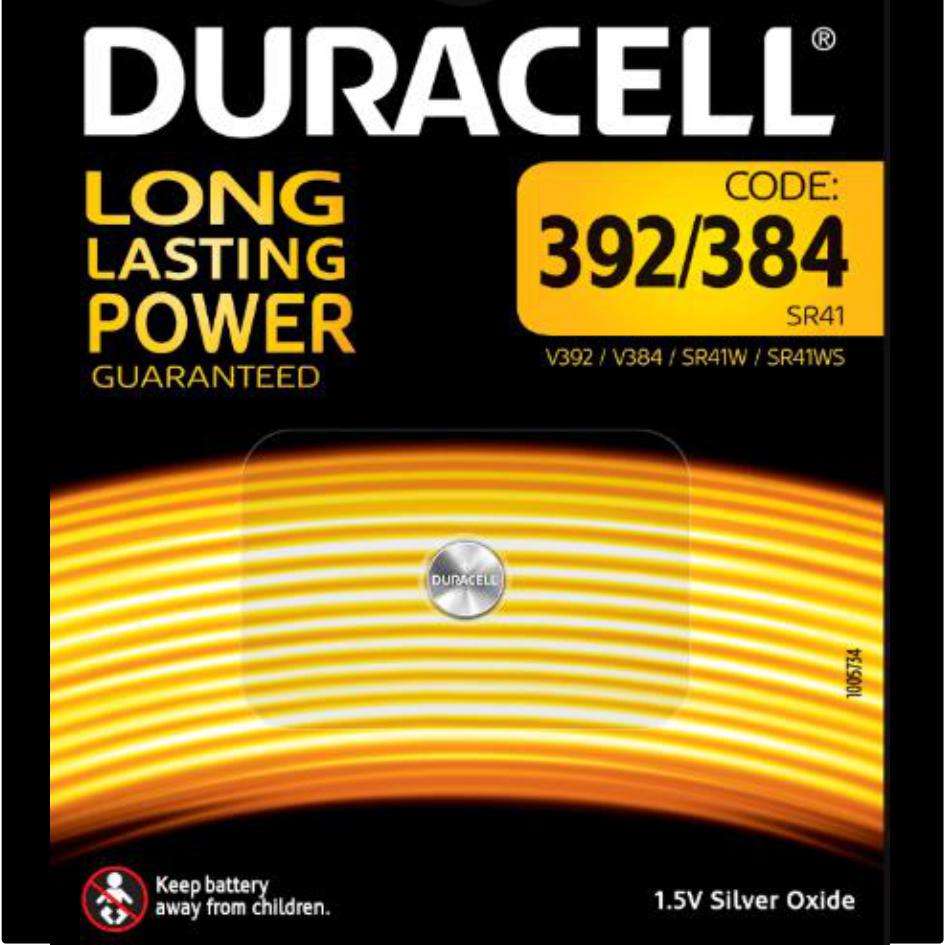 Batterie specialistiche 392/384 Ossido di argento da 1,55V - DURACELL 392/384