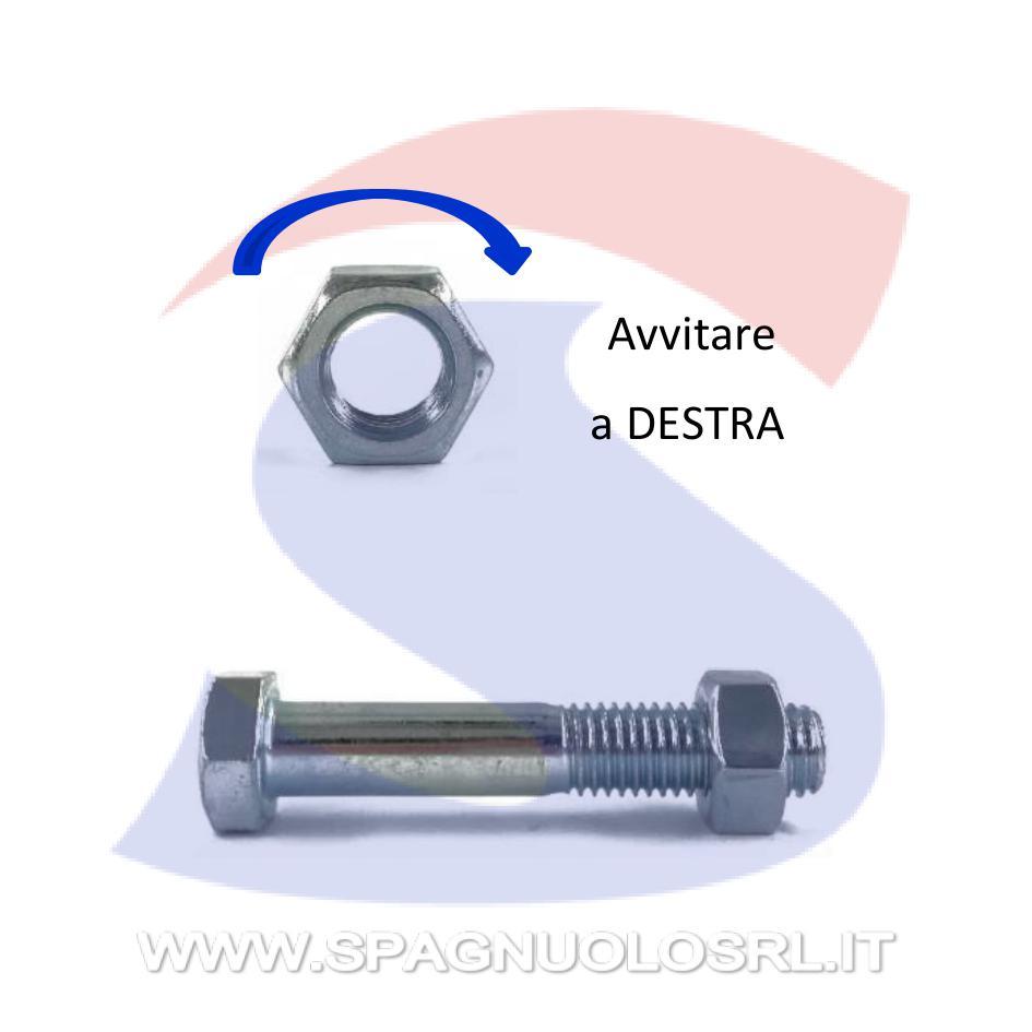 Dado Esagonale Medio Zincato Passo Grosso M18 - VITI DADZNMAM18
