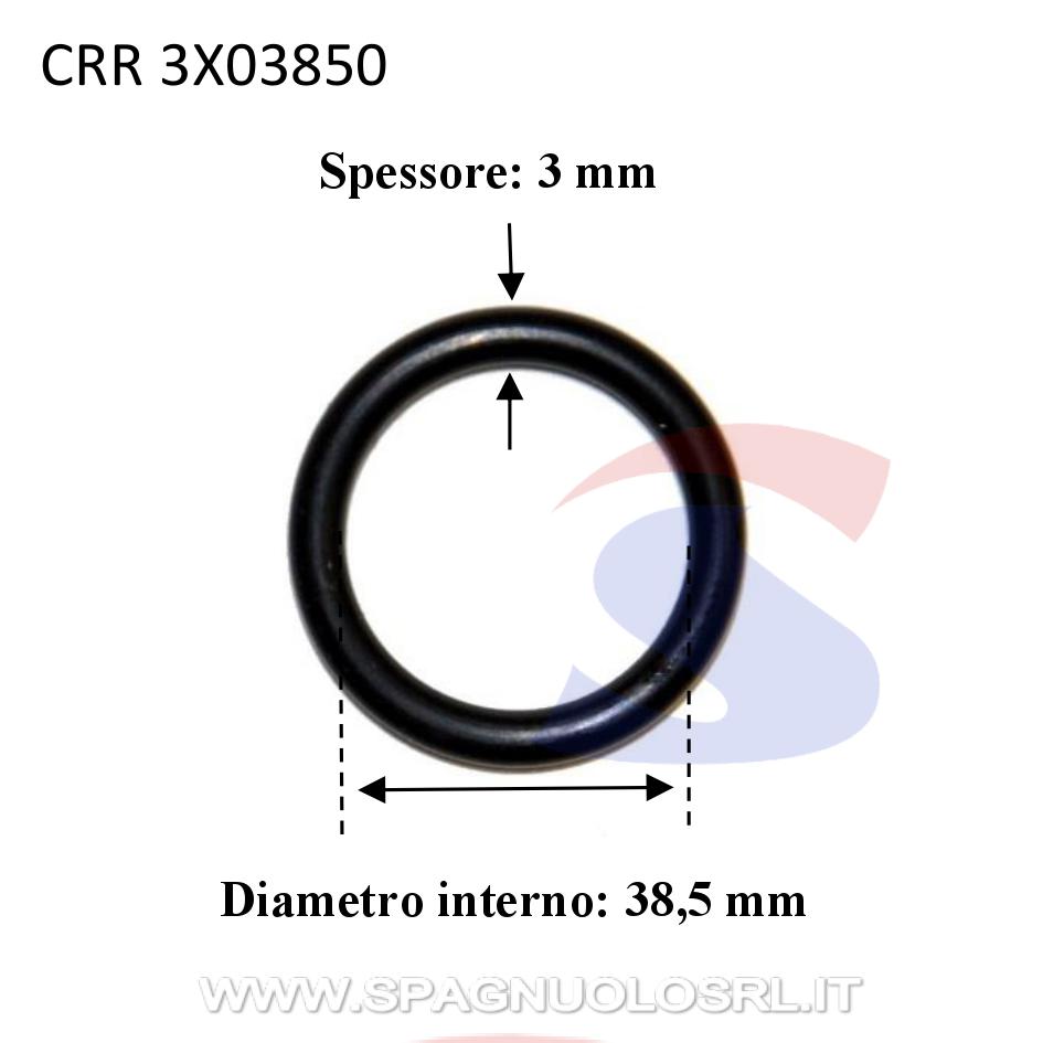 O-ring in gomma nitrilica con Ø 38,5 mm e spessore 3 mm - CORAR 3X03850