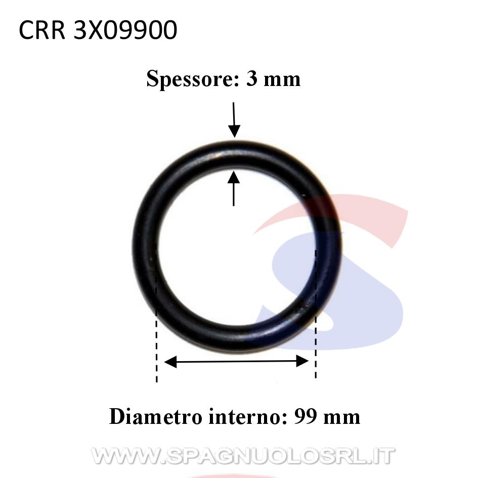 O-ring in gomma nitrilica con Ø 99 mm e spessore 3 mm - CORAR 3X09900