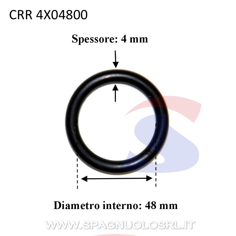 O-ring in gomma nitrilica con Ø 48 mm e spessore 4 mm - CORAR 4X04800