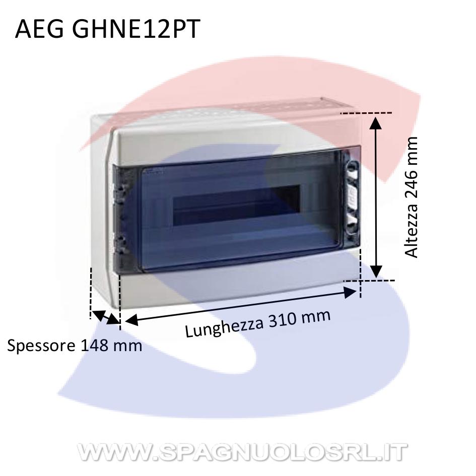 Centralino modulare da esterno 310x246x148 mm 12 moduli - AEG GHNE12PT