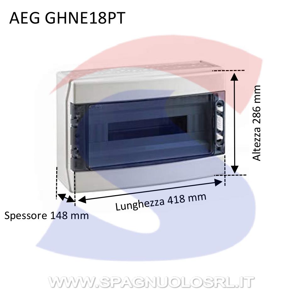 Centralino modulare da esterno 418x286x148 mm 18 moduli - AEG GHNE18PT
