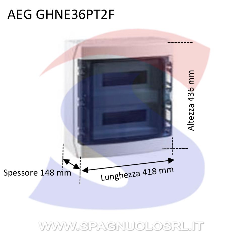 Centralino modulare da esterno 418x436x148 mm 36 moduli - AEG GHNE36P2F