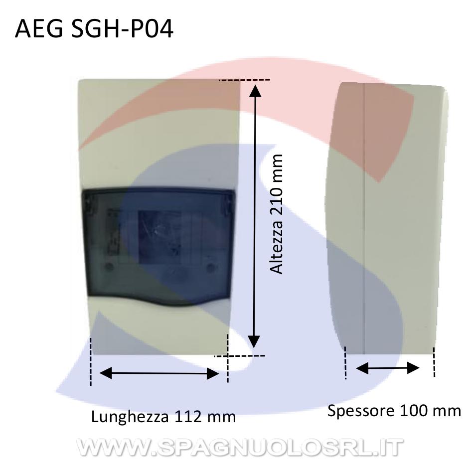 Centralino modulare da esterno 112x210x100 mm 4 moduli - AEG SGH-P04