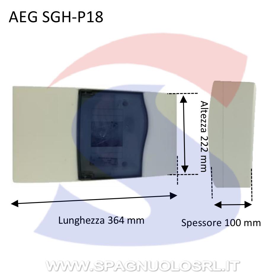 Centralino modulare da esterno 364x222x100 mm 18 moduli - AEG SGH-P18