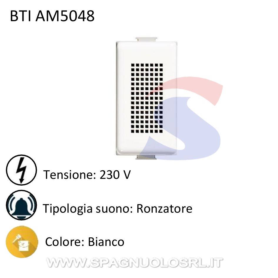 Ronzatore in bronzo serie "Matix" 230 V, Bianco - BTICINO AM5048