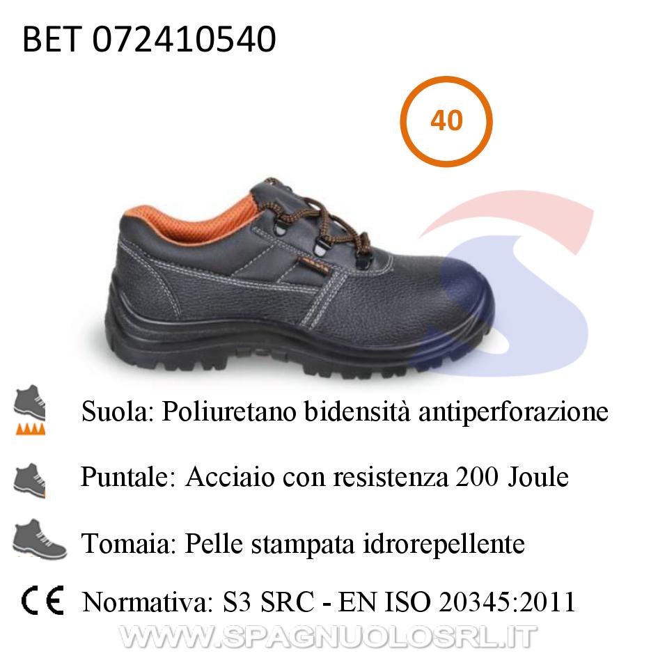 Scarpe in pelle idrorepellente S3 Numero 40 - BETA 072410540