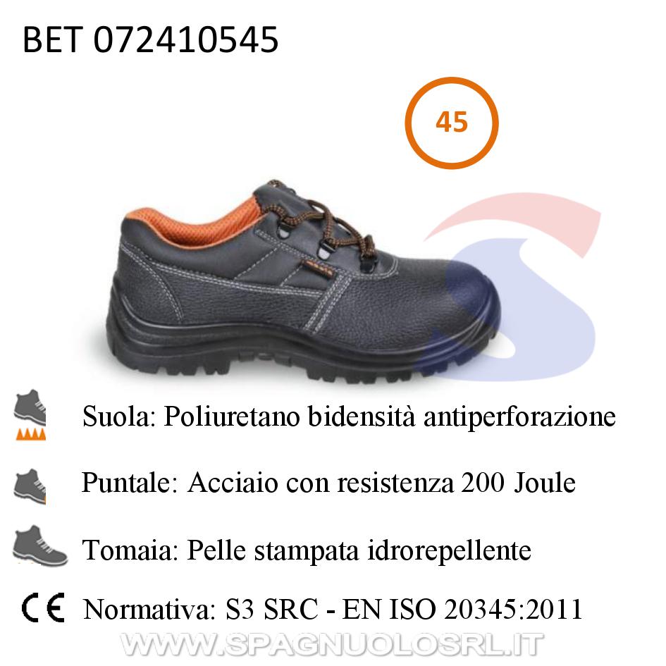 Scarpe in pelle idrorepellente S3 Numero 45 - BETA 072410545