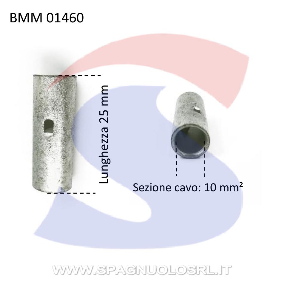 Connettore di testa nudo in rame stagnato con Ø 5 mm - BMM 01460