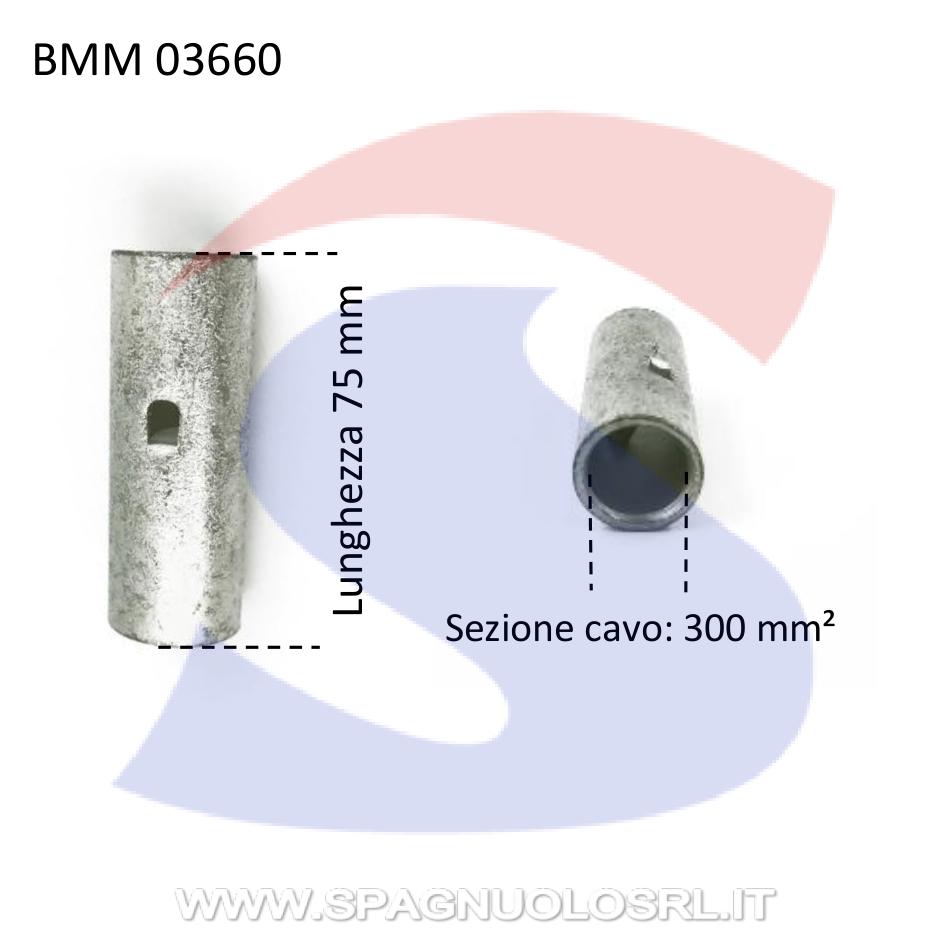 Connettore di testa nudo in rame stagnato con Ø 24 mm - BMM 03660