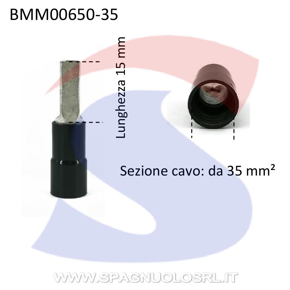 Puntalino piatto chiuso preisolato in Nylon 35 mm² - BMM 00650/35