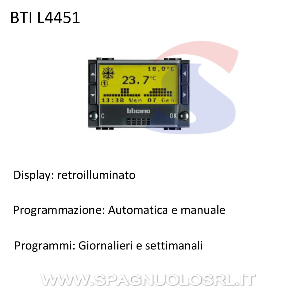Cronotermostato serie "Livinglight" - BTICINO L4451