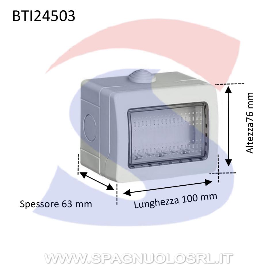 Cassetta portafrutti da esterno 100x76x63 mm 3 posti - BTICINO 24503