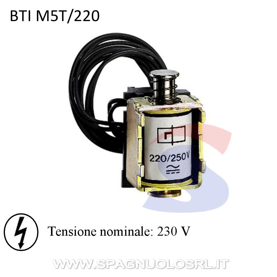 Sganciatore a lancio di corrente con tensione da 230 V - BTICINO M5T/220