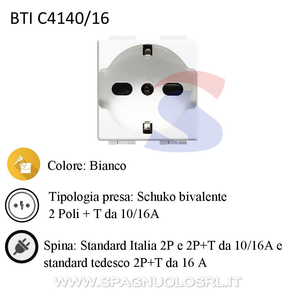 Modulo Presa Schuko E 2 Prese 10A, Serie P, Antracite, 16A, Compatibile - Foto 13