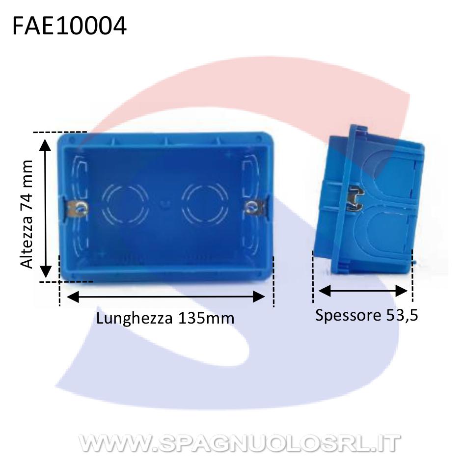 Cassetta portafrutti da incasso 135x74x53,5mm 4 posti - FAEG 10004