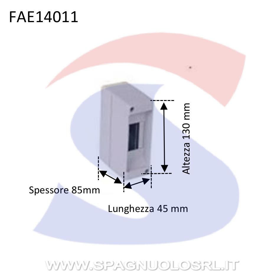 Centralino modulare da esterno 45X130x85 mm 1/2 moduli - FAEG 14011