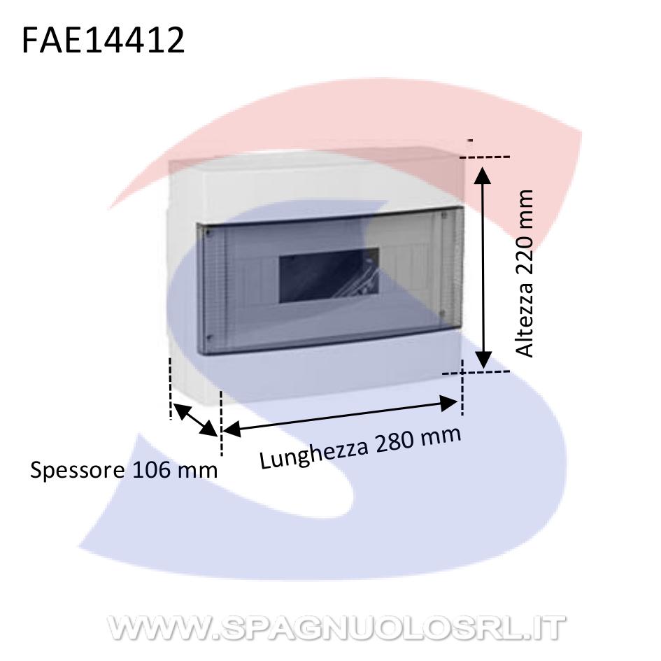 Centralino modulare da esterno 280X220x106 mm 12 moduli - FAEG 14412