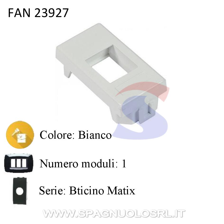 Adattatore 1 modulo presa dati RJ45 serie Bticino Matix - FANTON 23927