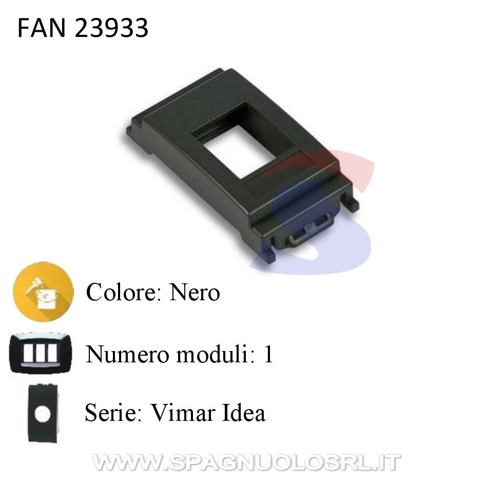 Adattatore 1 modulo presa dati RJ45 serie Vimar Idea - FANTON 23933