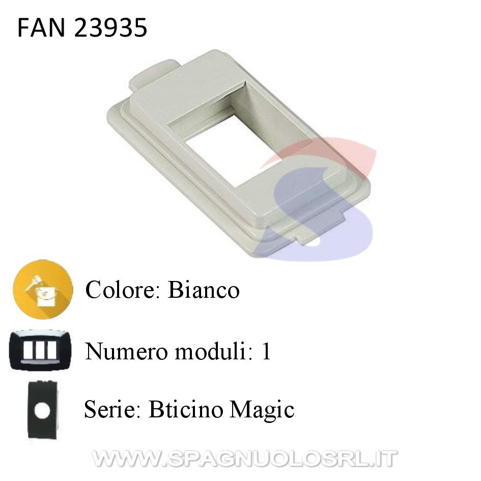 Adattatore 1 modulo presa dati RJ45 serie Bticino Magic - FANTON 23935