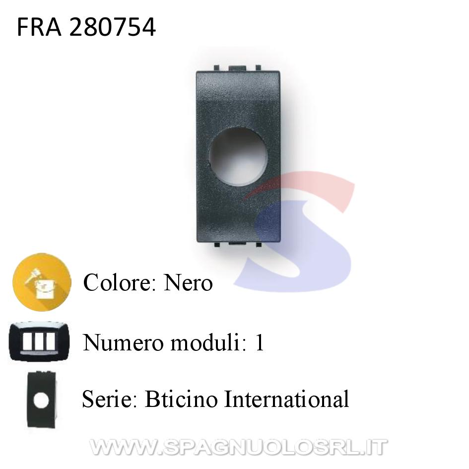 Adattatore 1 foro presa TV per serie Bticino International - FRACARRO 280754