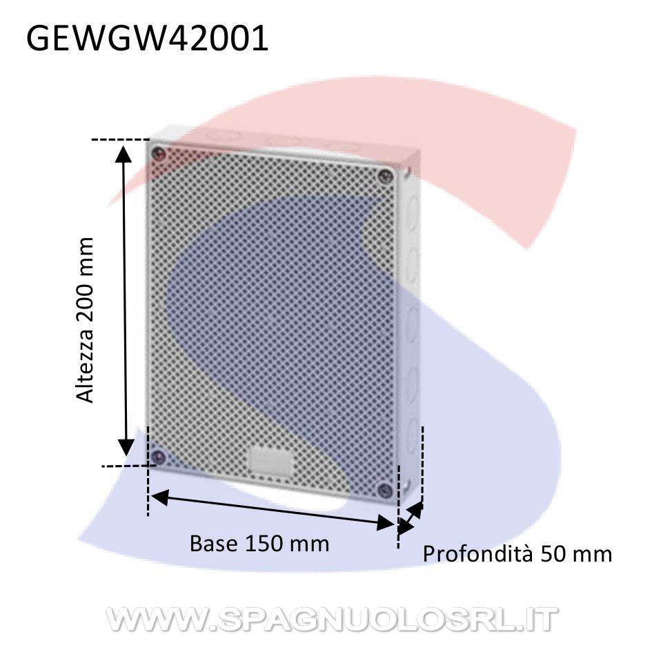 Quadretto con porta reversibile 200X150X40 mm - GEWISS GW42001