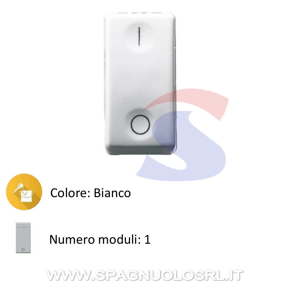 Interruttore serie "SYSTEM" 2P 16 A, 250 V Bianco - GEWISS GW20503