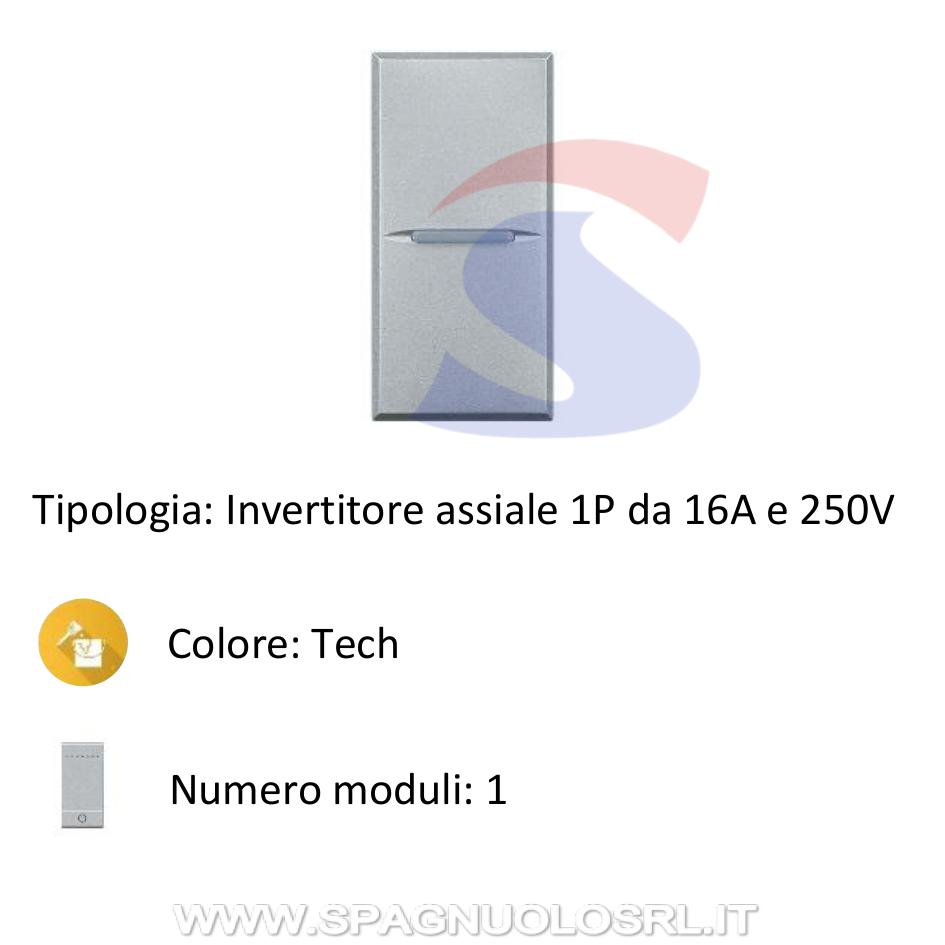 Invertitore assiale serie "AXOLUTE" 1P 16A e 250V, Tech - BTICINO HC4004