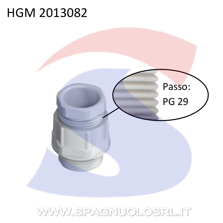 Pressacavo passo PG29 per cavo Ø 18 - 25 mm Grigio RAL7035 - HAGEMEYER 2013082