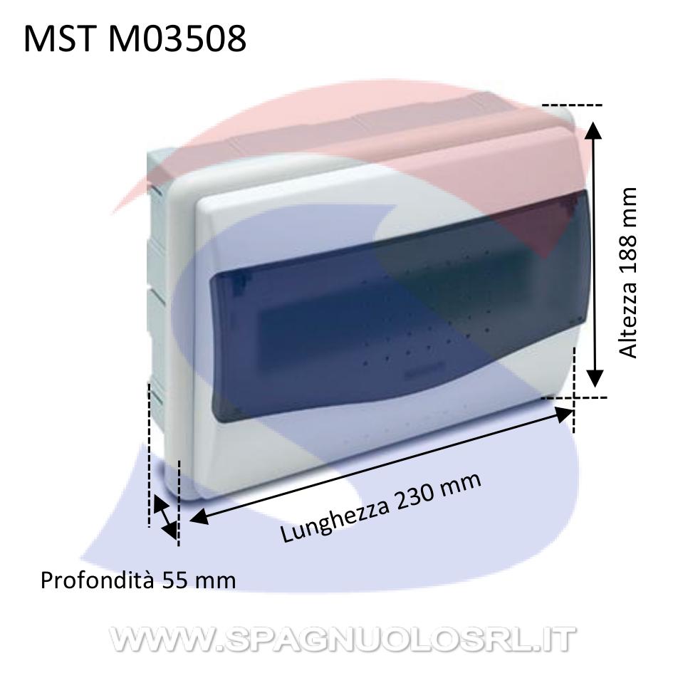 Centralino modulare da incasso 230x188x55 8/10 moduli - MASTER M03508