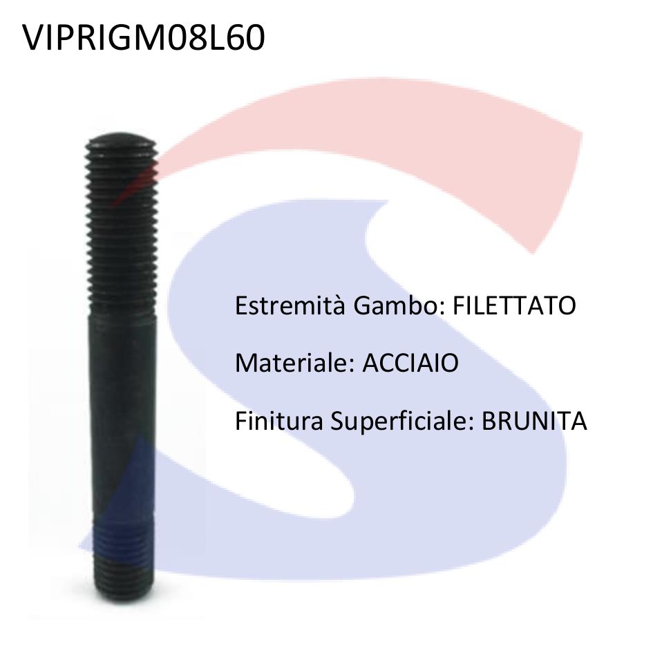 Vite Prigioniera Brunita M8 L60 - VITI VIPRIGM08L60