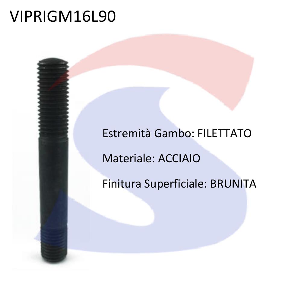 Vite Prigioniera Brunita M16 L90 - VITI VIPRIGM16L90