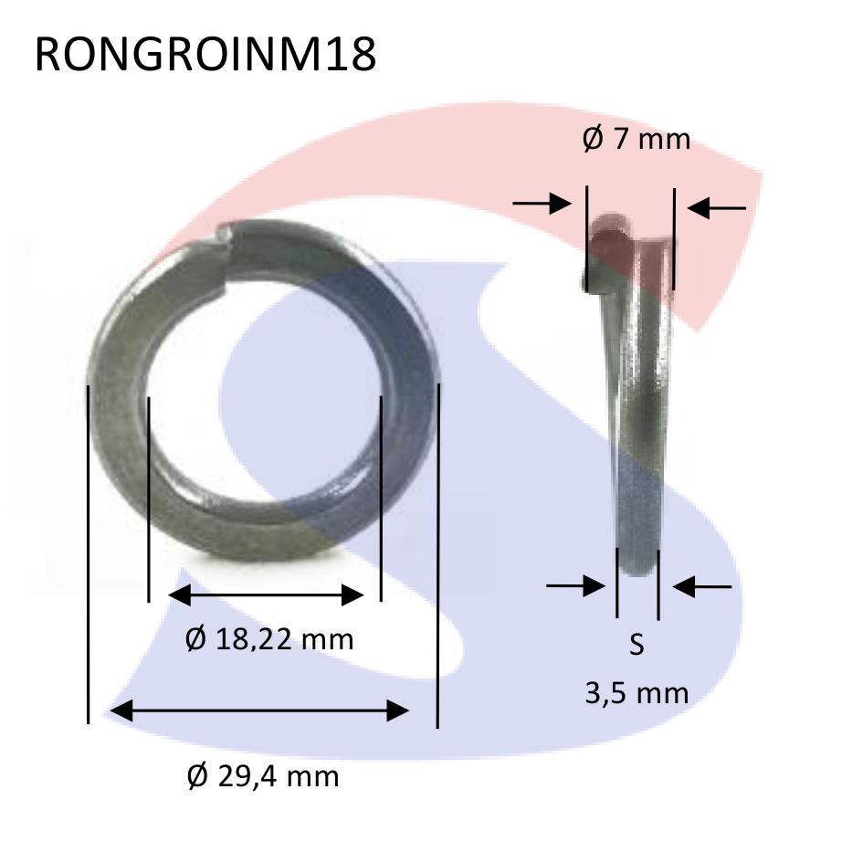 Rondella Elastica (Grower) Inox M18 - VITI RONGROINM18