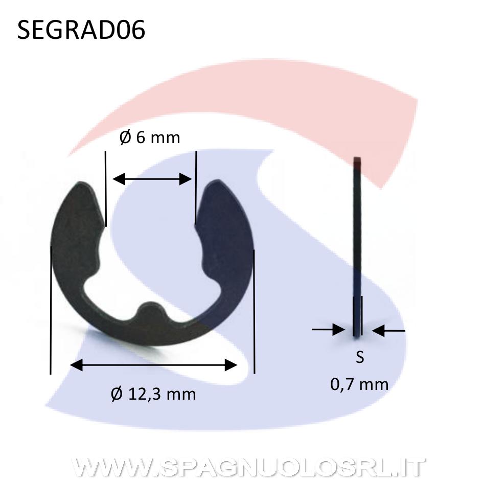 Anello Elastico Radiale Brunito M6 - VITI SEGRAD06