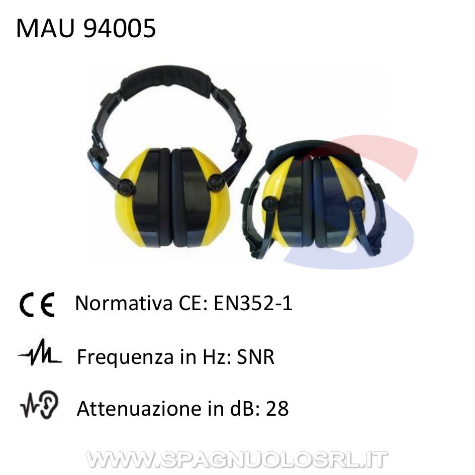 Cuffie protettive anti-rumore pieghevoli SNR 28 dB - MAU 94005