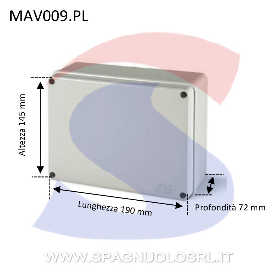 Cassetta di derivazione stagna 190 x 145 x 72 mm - MARLANVIL 009.PL