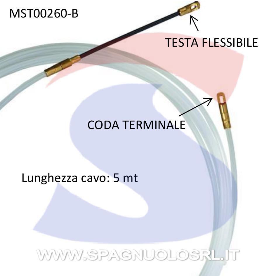 Sonda tiracavi lunga 5 mt avente Ø 3 mm, di colore Bianco - MASTER 00260-B