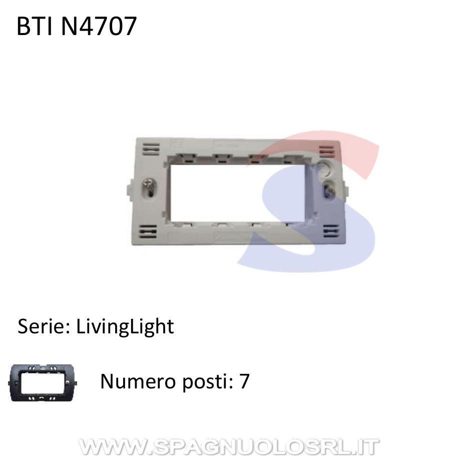 Supporto 7moduli con viti serie "LivingLight" - BTICINO N4707