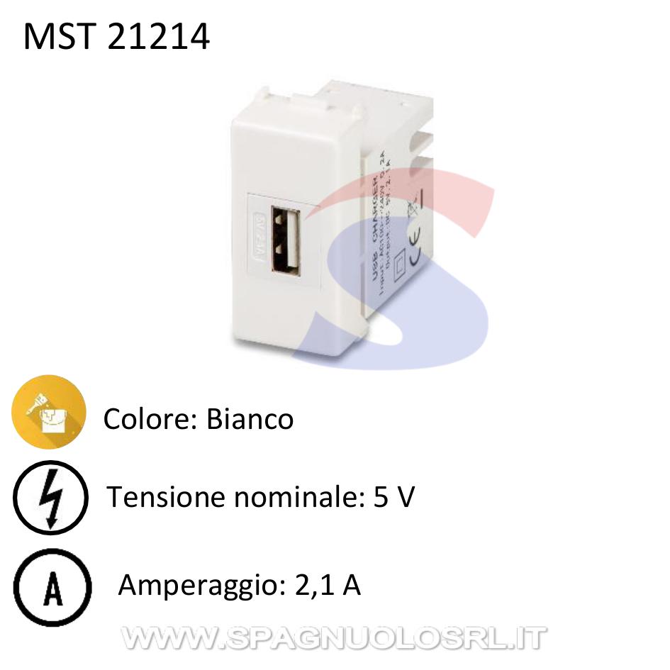 Presa usb da muro Master 2,1 A serie "Mix" - MASTER 21214