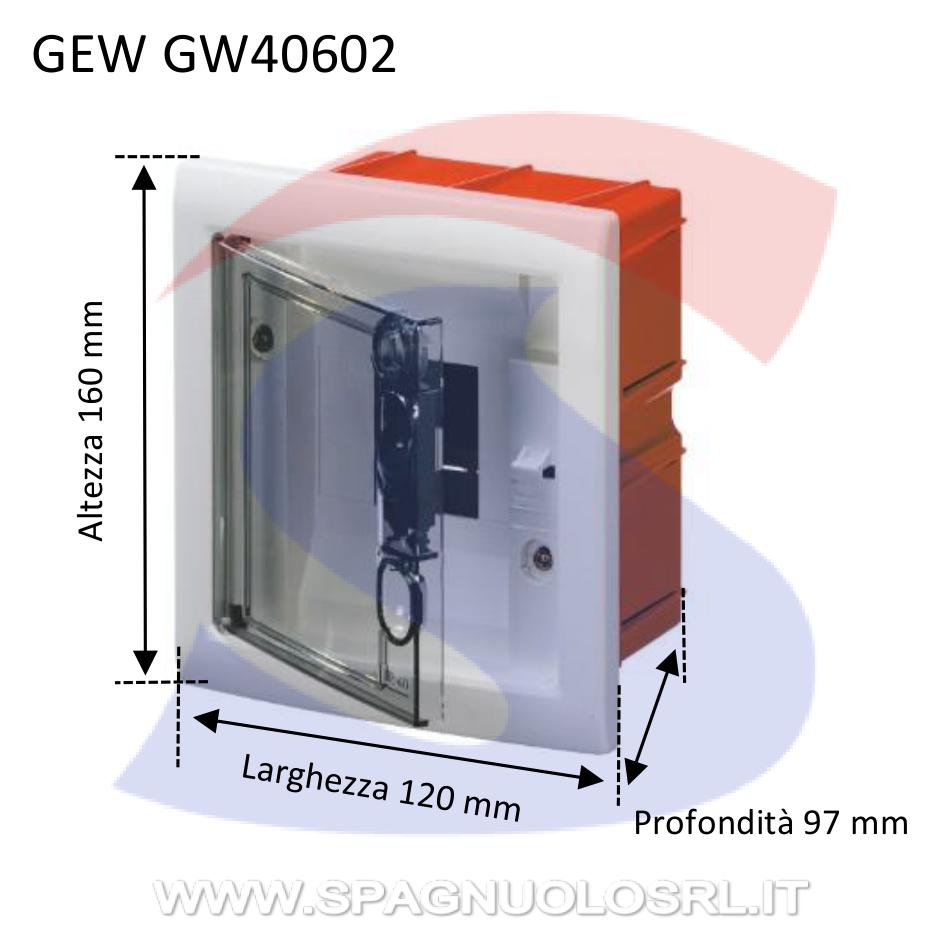 Centralino modulare da incasso 120x160x97 4 moduli - GEWISS GW40602