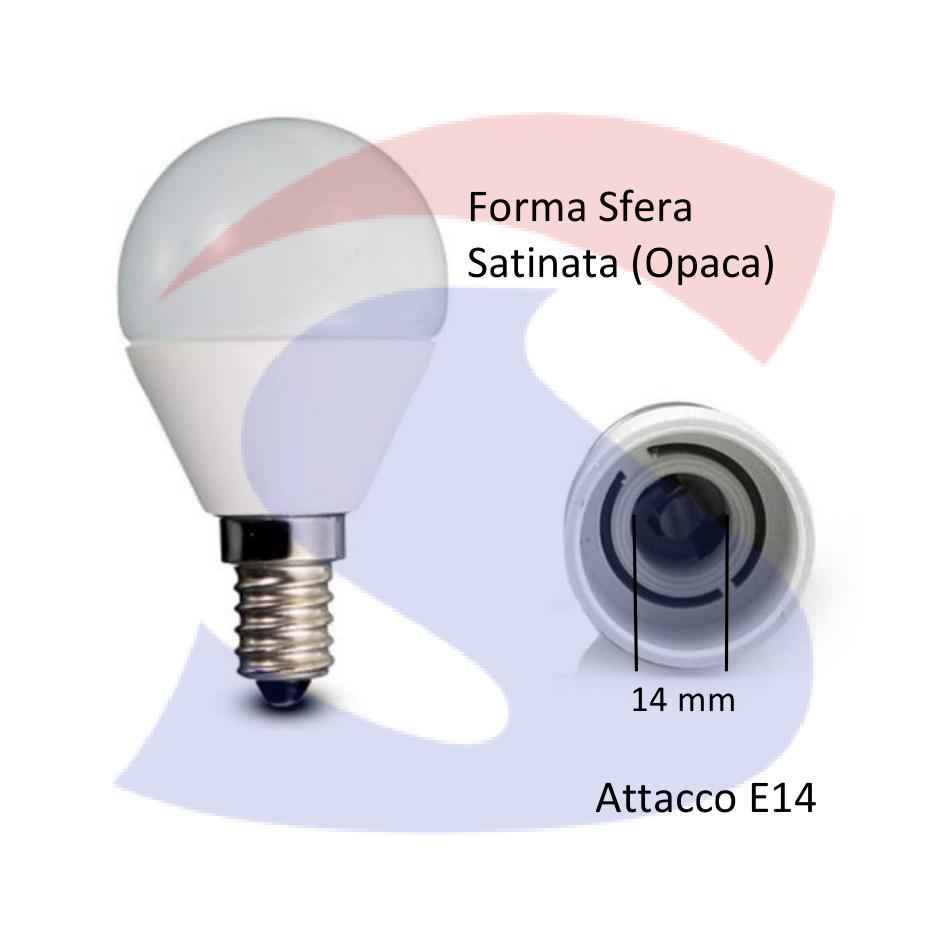Lampadina LED E14 3,5 W Sfera 6.500 K - BEGHELLI 56973