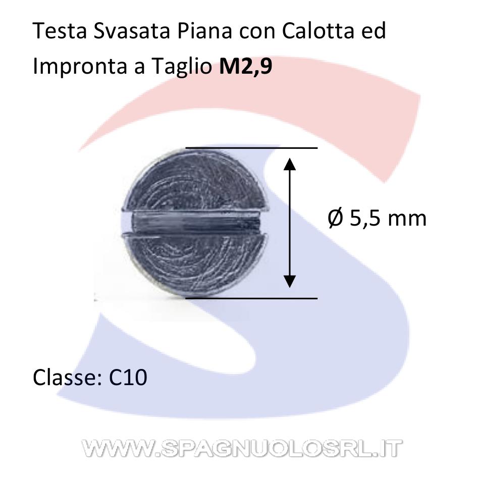 Vite Autofilett. TSP Calotta ed Impronta a Taglio ZN 2,9X25 - VITI AUTSVTAGZN2,9X25