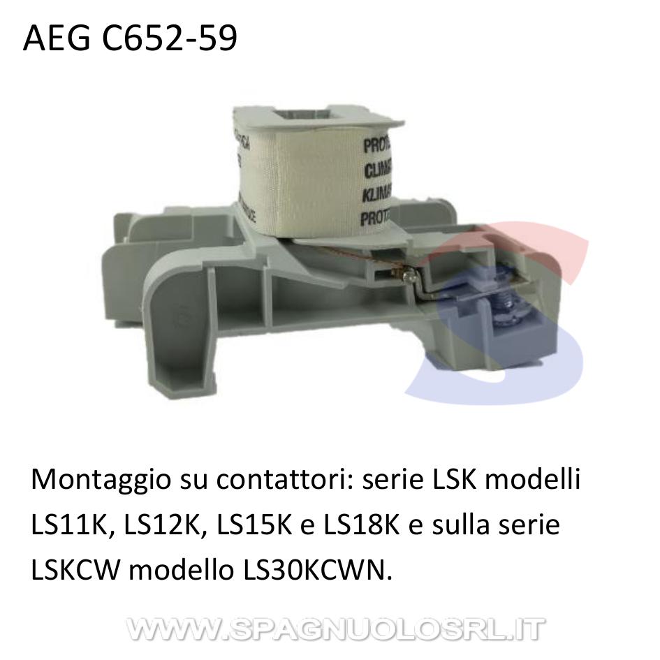 Bobina di ricambio per contattori serie LSK e LSKCW, 400 V - AEG C652-59