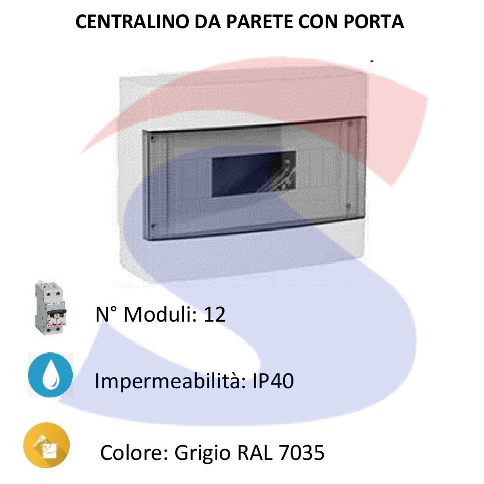 Centralino modulare da esterno 280X220x106 mm 12 moduli - FAEG 14412