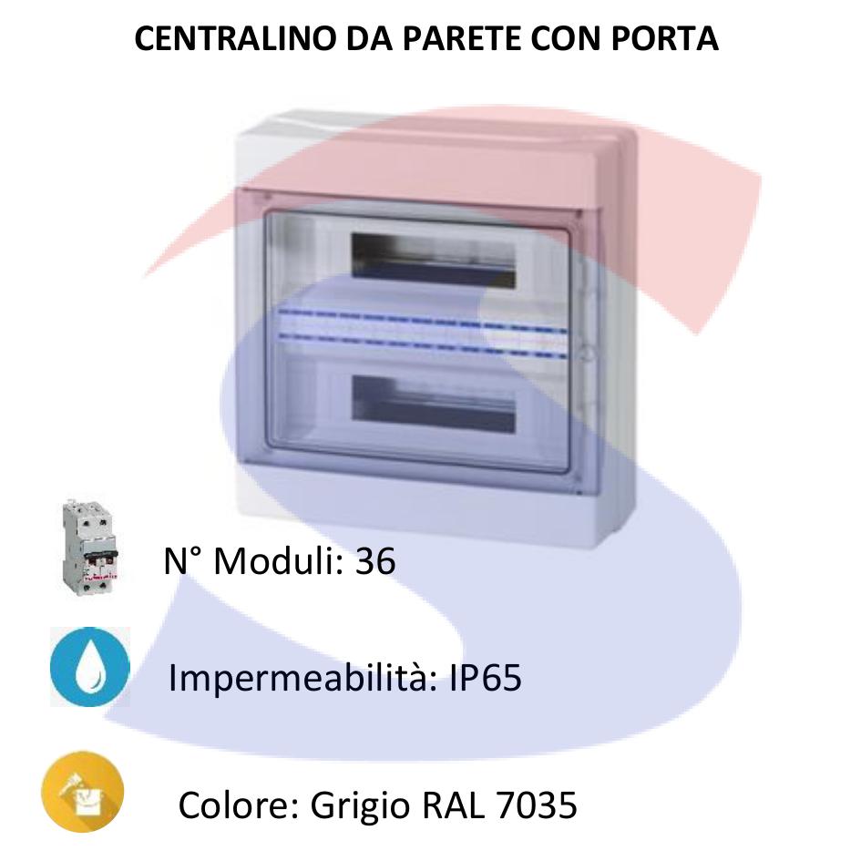 Centralino modulare da esterno 431X399x143 mm 24/36 moduli - FAEG 14536