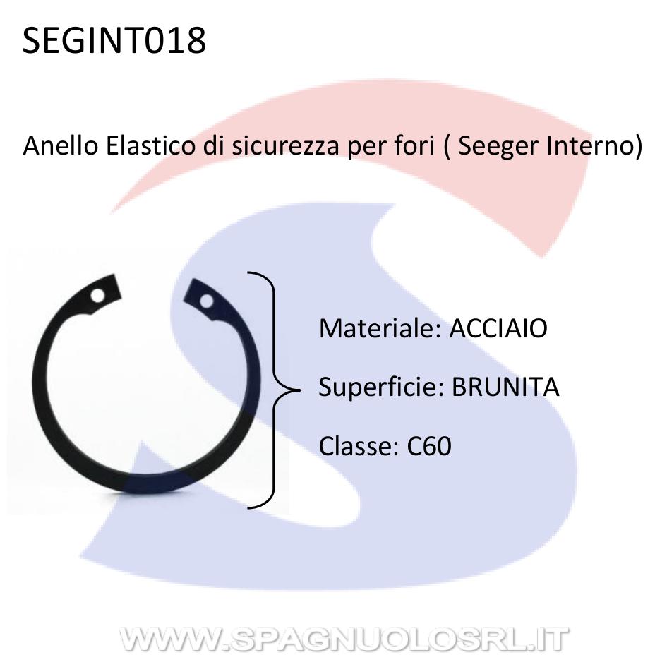 Anello Elastico di Sicurezza per Fori (Seeger Interno) M18 - VITI SEGINT018