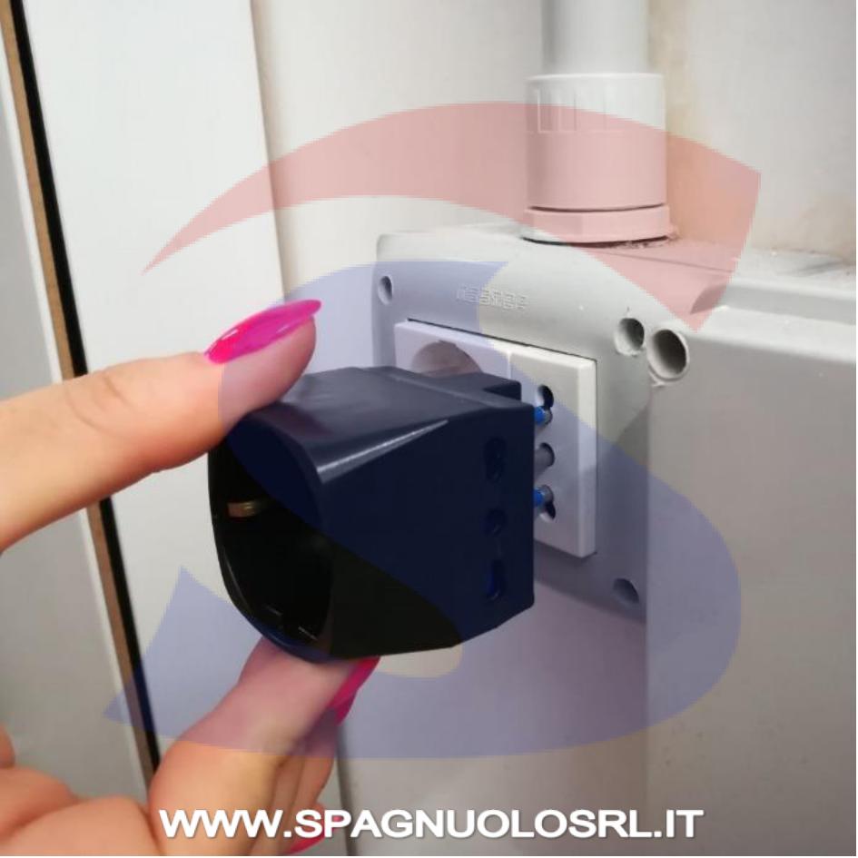 Adattatore Triplo Bivalente Master 2 Poli + T 16 A, Bianco - MASTER 05661
