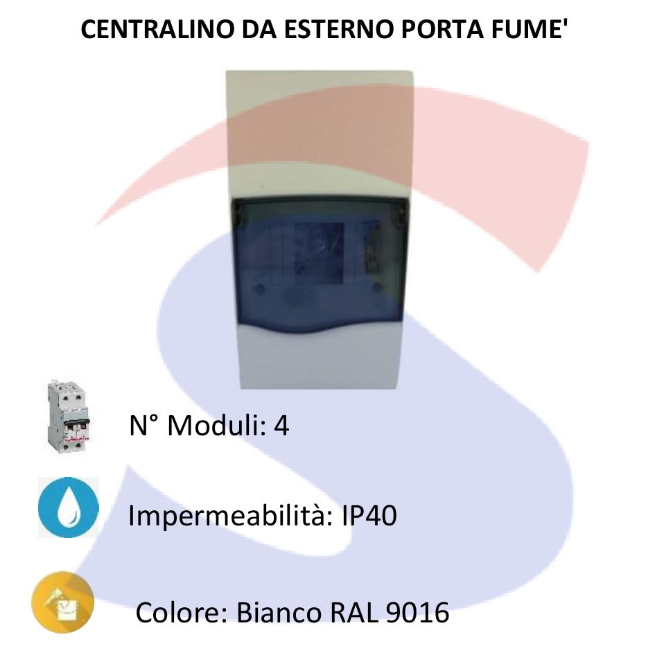 Centralino modulare da esterno 112x210x100 mm 4 moduli - AEG SGH-P04